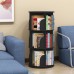 360° Rotating Stackable Shelves Bookshelf Organizer - Black